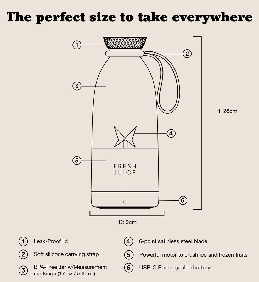 Fresh Juice USB Portable Blender - SavingEats