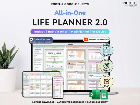 The All-In-One Life Planner 2.0 - SavingEats