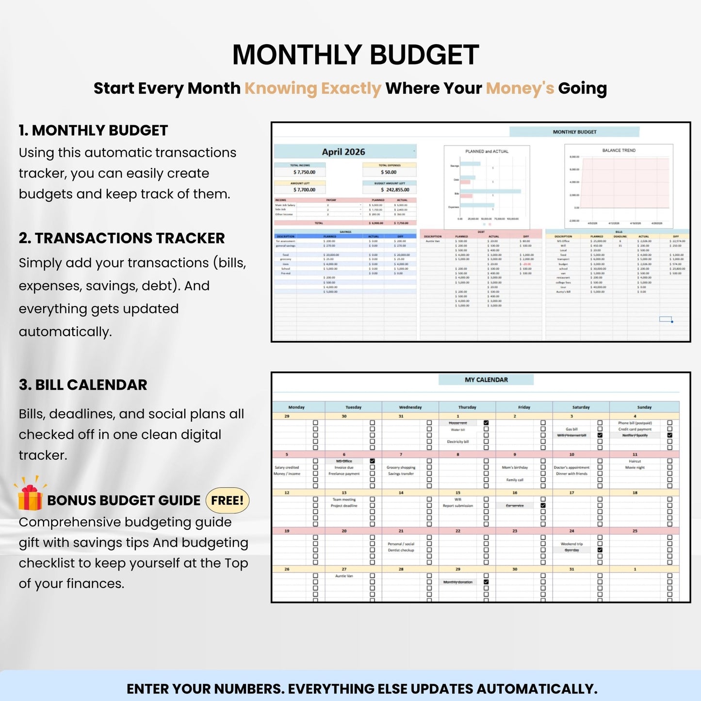 The Budget Tracker Bundle - SavingEats